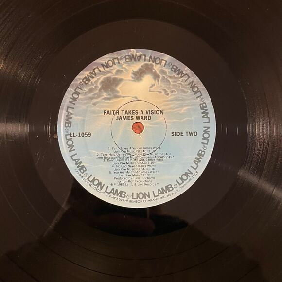 James Ward - Faith Takes A Vision LP vintage vinyl record - Picture 4 of 4